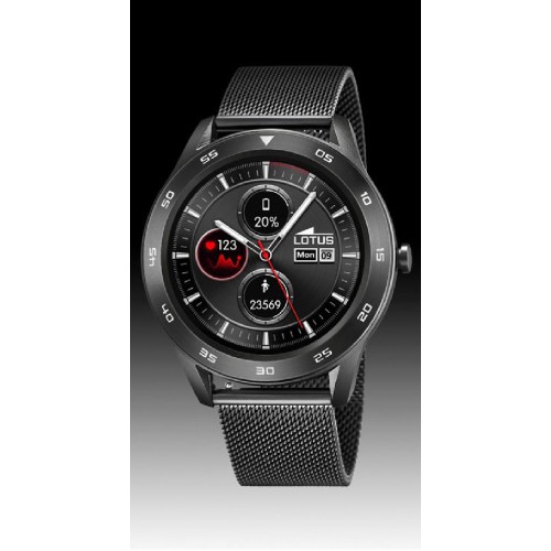 RELOJ SMARTWATCH LOTUS EN ACERO IP NEGRO