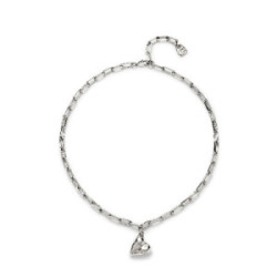 COLLAR CADENA PLATEADO CORAZON COL2018MTL000