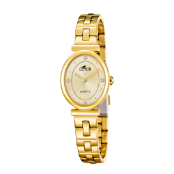 RELOJ LOTUS 2GETHER 19018/2 DORADO CORREA DE ACERO INOXIDABLE, MUJER
